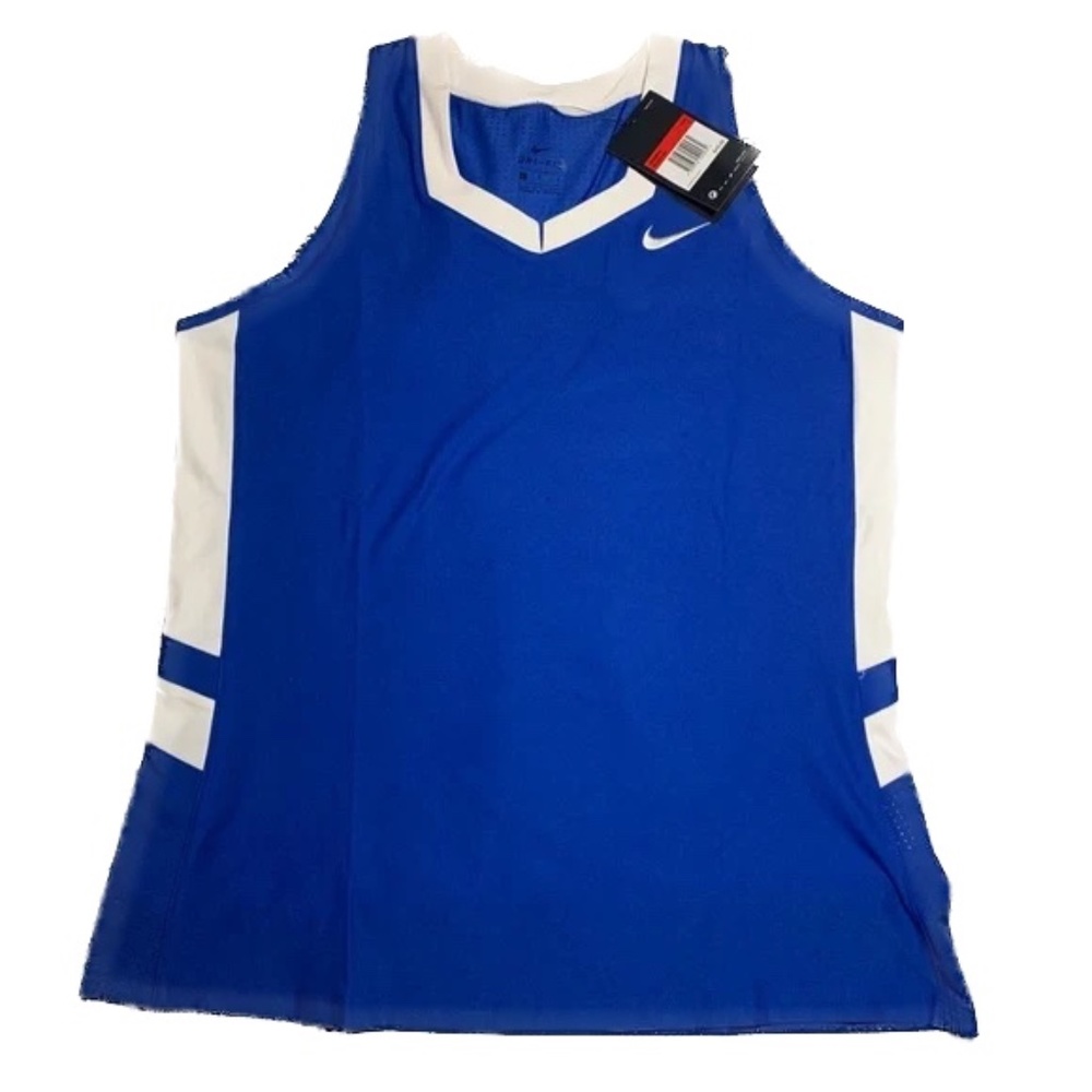 NIKE Women Lacrosse Training V Neck Tank Top Jersey Large